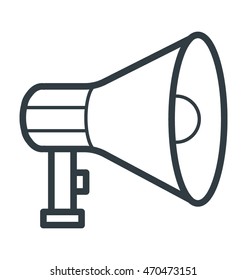 Loudspeaker Colored Vector Illustration
