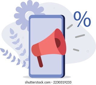 loudspeaker to communicate with customers about discount and sales. Social media promotion and advertising.