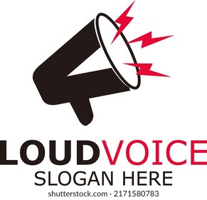 loudspeaker design logo illustration. suitable for speaker business, music shop or speaker brand