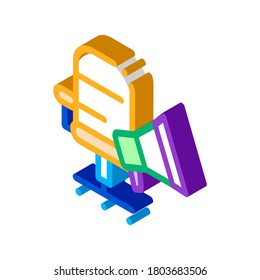 Lautsprecher-Gerät Symbol Vektorgrafik. isometrisches Lautsprechergerät farbige einzelne Symbolillustration