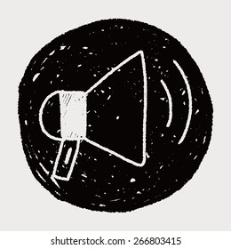 loudspeaker doodle drawing