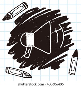loudspeaker doodle drawing