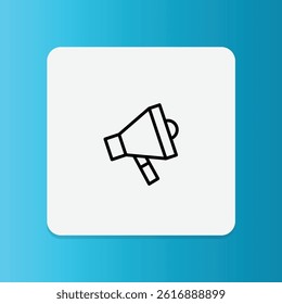 A loudspeaker for financial marketing or investment promotion.