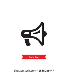 Loudspeaker flat icon illustration- vector