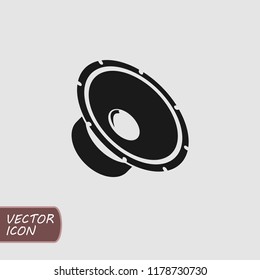 Loudspeaker flat icon. Vector illustration.