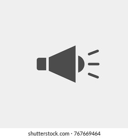 Loudspeaker flat vector icon