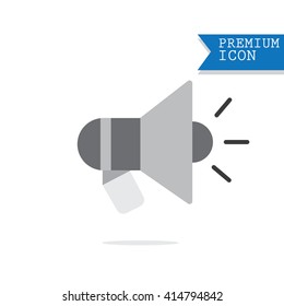 loudspeaker icon.