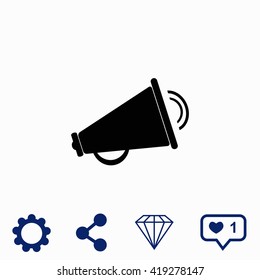 Loudspeaker icon.