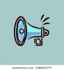 loudspeaker icon design. speaker vector logo illustration