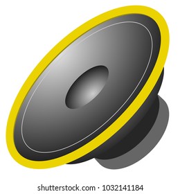 loudspeaker icon. dynamic