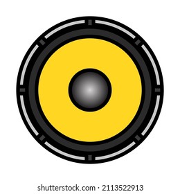 Loudspeaker Icon. Editable Bold Outline With Color Fill Design. Vector Illustration.