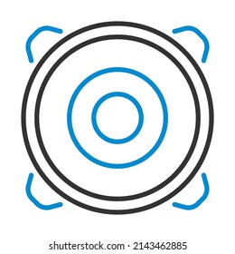 Loudspeaker Icon. Editable Bold Outline With Color Fill Design. Vector Illustration.