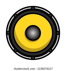 Loudspeaker Icon. Editable Bold Outline With Color Fill Design. Vector Illustration.