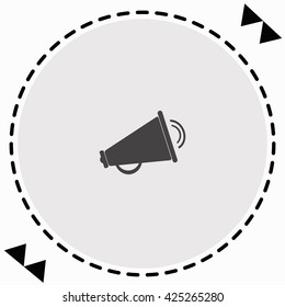 Loudspeaker icon Flat Design. Isolated Illustration.