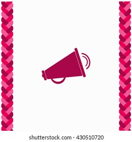 Loudspeaker icon Flat Design. Isolated Illustration.
