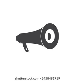 Loudspeaker icon flat design template
