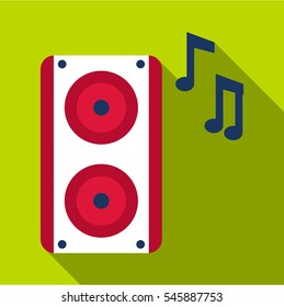 Loudspeaker icon. Flat illustration of loudspeaker vector icon for web