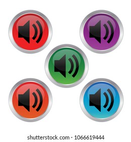 loudspeaker icon graphic template