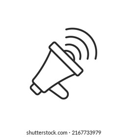 Loudspeaker icon. High quality black vector illustration.