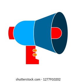 loudspeaker icon - loudspeaker isolate, announcement symbol illustration - Vector speaker