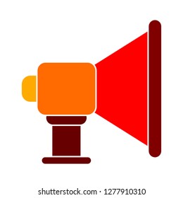 loudspeaker icon - loudspeaker isolate, announcement symbol illustration - Vector speaker