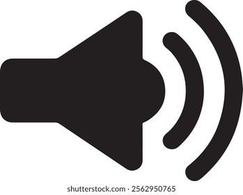 Loudspeaker Icon Isolated on White Background