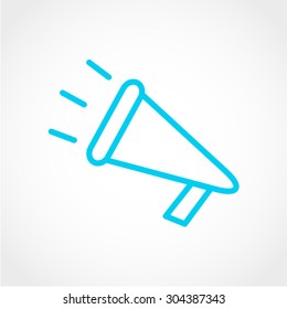 Loudspeaker Icon Isolated on White Background