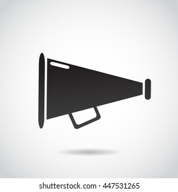 Loudspeaker icon isolated on white background. Vector art.