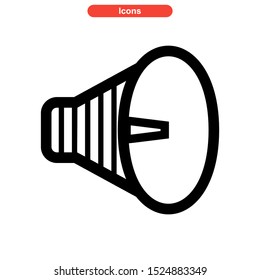 loudspeaker icon isolated sign symbol vector illustration - high quality black style vector icons
