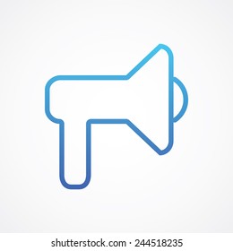 Loudspeaker icon in line style