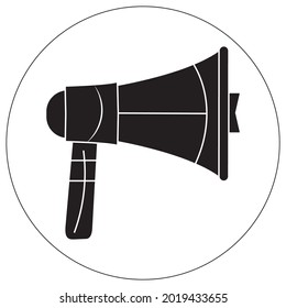 loudspeaker icon or logo in vector format