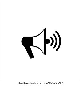 loudspeaker icon . megaphone icon
