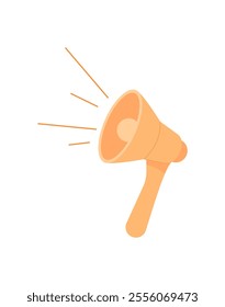 Loudspeaker icon, megaphone symbol to show up support or holding at a strike, person parade with revolution speaker, human hold protest device, people holds demonstration board,