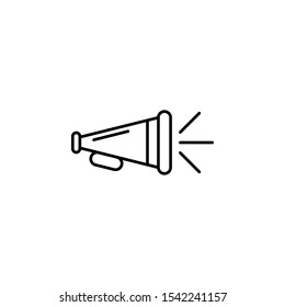 LoudSpeaker Icon, Megaphone Icon Vector Illustration In Flat Style Eps10