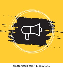 Icono de altavoz alto, Ilustración vectorial de iconos megáfonos Eps10