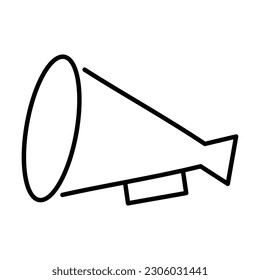 icono de altavoz, vector megáfono, ilustración de alto nivel