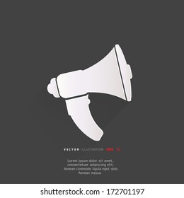 Loudspeaker icon. Microphone symbol
