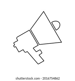 Lautsprechersymbol auf weißem Hintergrund, Vektorgrafik