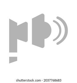 loudspeaker icon on a white background, vector illustration