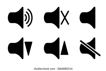loudspeaker icon on white background