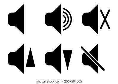 loudspeaker icon on white background