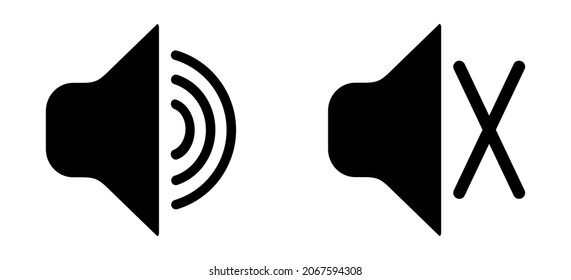 loudspeaker icon on white background