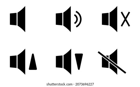 loudspeaker icon on white background