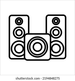 loudspeaker icon on white background