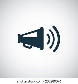 loudspeaker icon on white background 