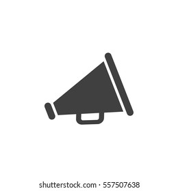 Loudspeaker icon on the white background