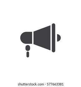 Loudspeaker icon on the white background