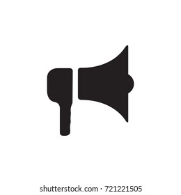 loudspeaker icon on the white background