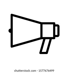 loudspeaker icon with outline style. Suitable for website design, logo, app and ui.