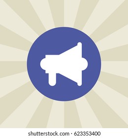 loudspeaker icon. sign design. background